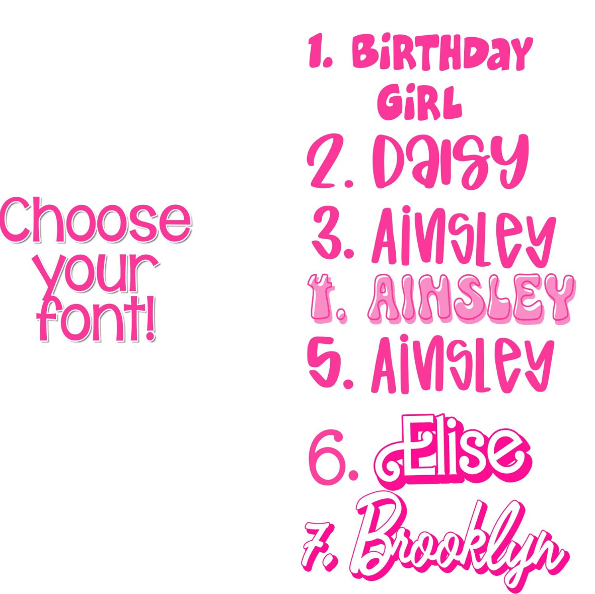 Personalized Barbie Inspired One Piece Swim Suit