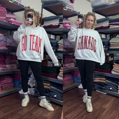 Custom Printed Reversible Mock Neck Fleece Sweatshirt