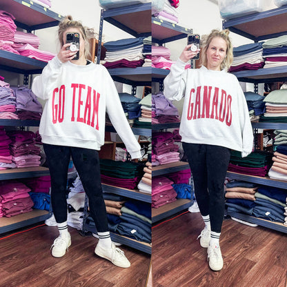 Custom Printed Reversible Mock Neck Fleece Sweatshirt