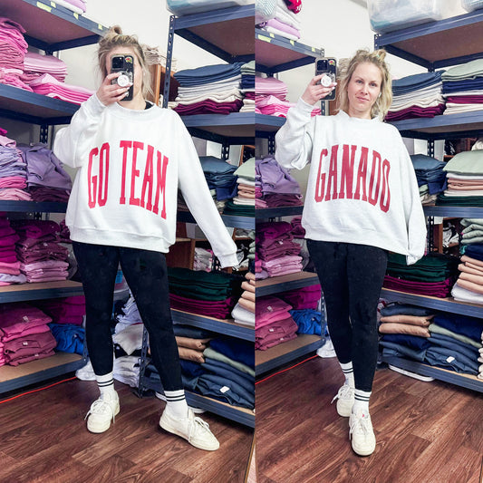 Custom Printed Reversible Mock Neck Fleece Sweatshirt