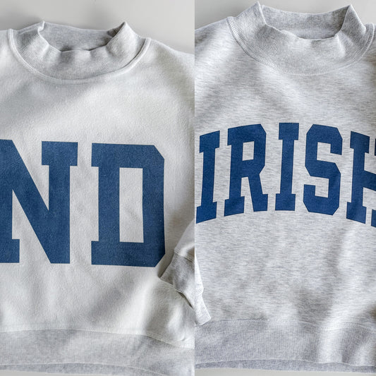 Custom Printed Reversible Mock Neck Fleece Sweatshirt