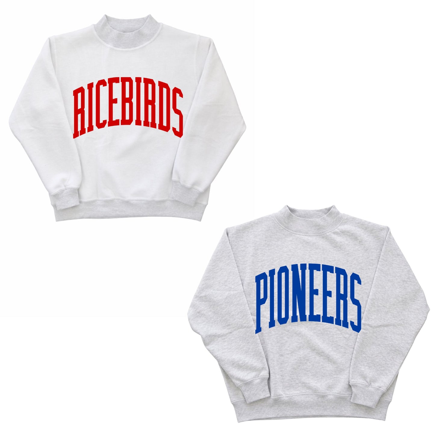Custom Printed Reversible Mock Neck Fleece Sweatshirt