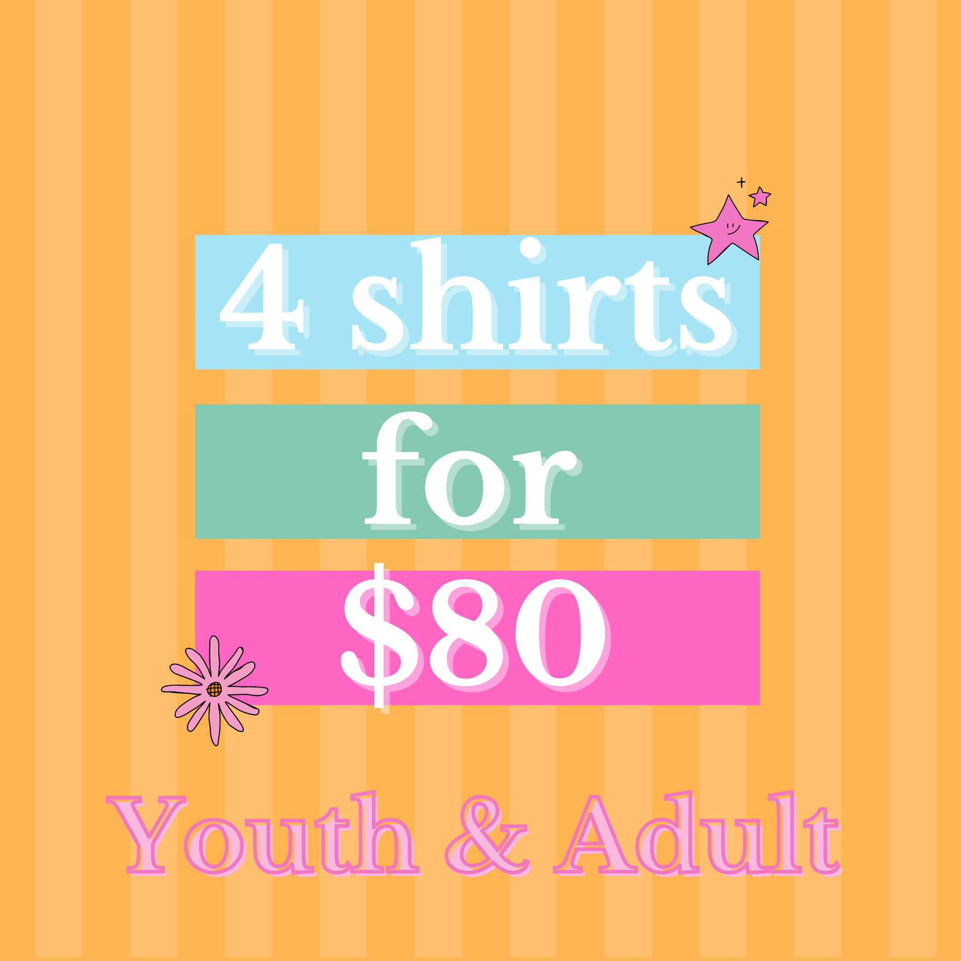 4 Shirt Bundle 2024