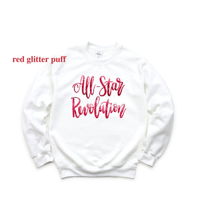 All Star Revolution Handlettered PuffCrewneck Sweatshirt