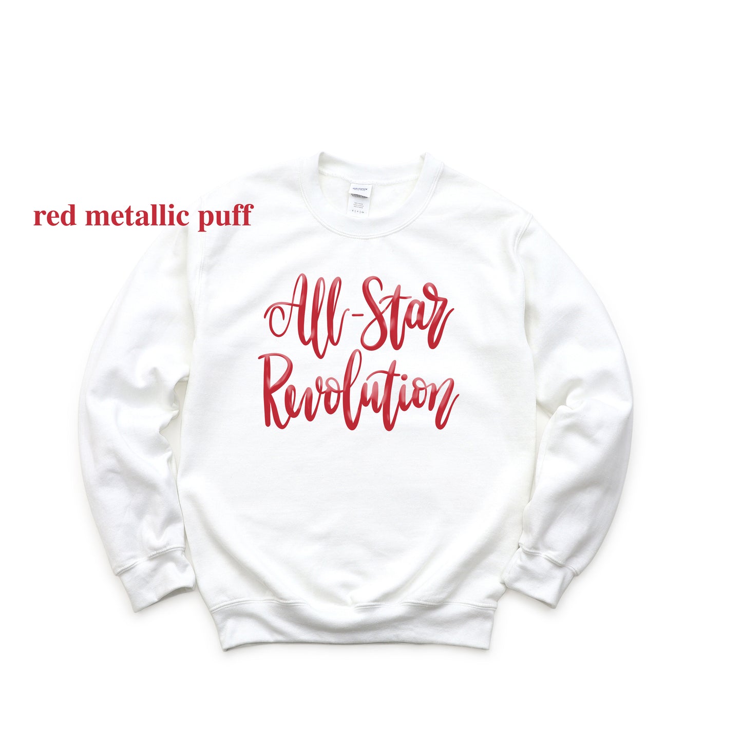 All Star Revolution Handlettered PuffCrewneck Sweatshirt