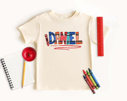 Crayon Name Tshirt