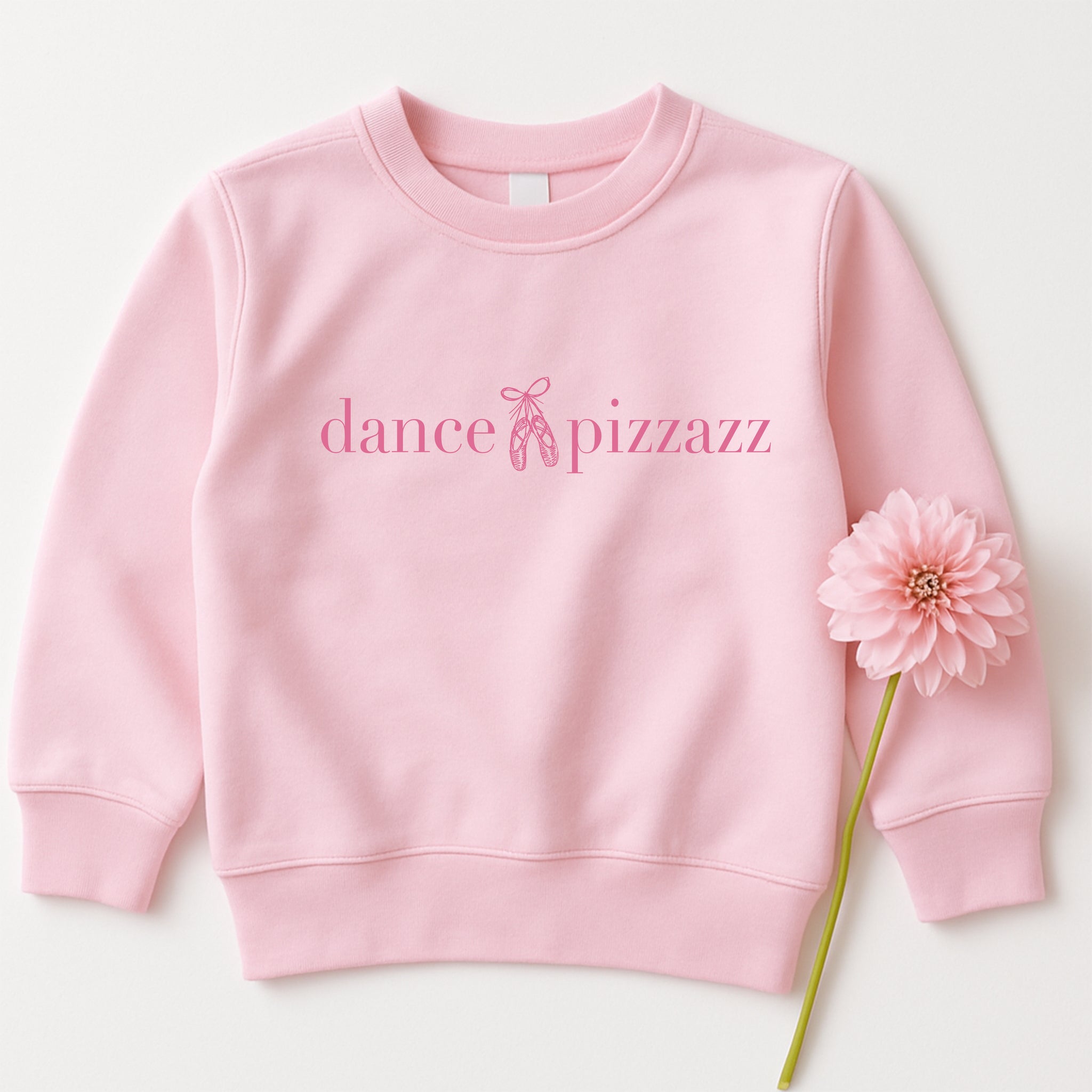 Dance Pizzazz - Pale Pink Crewneck Sweatshirt - Youth & Adult