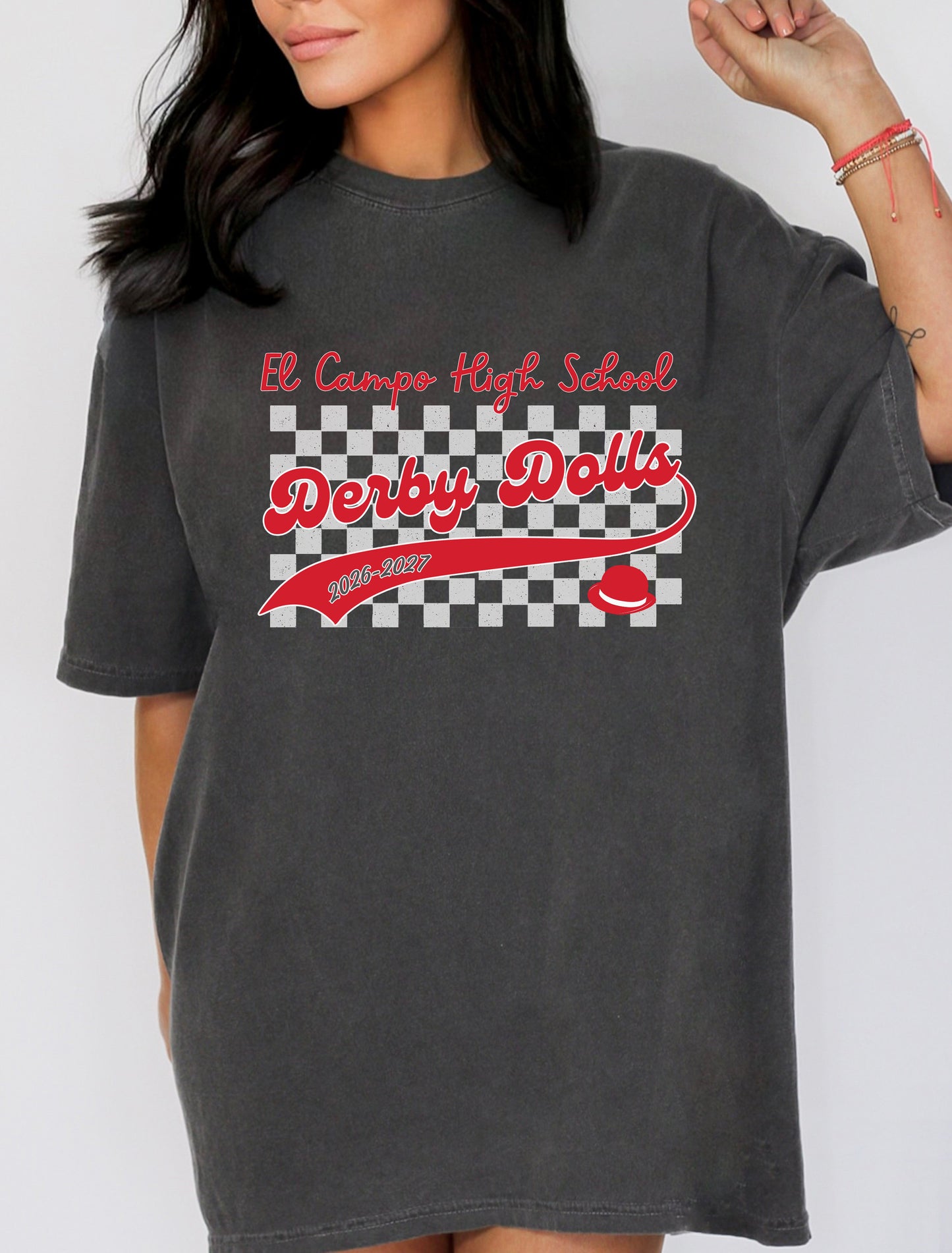 Derby Dolls Banner Stripes Pepper Tee (Copy)