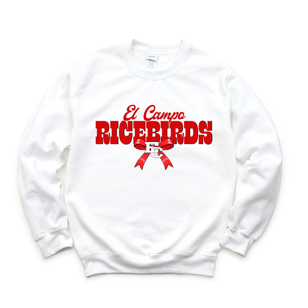 El Campo Ricebirds Bow Graphic Sweatshirt or T-Shirt