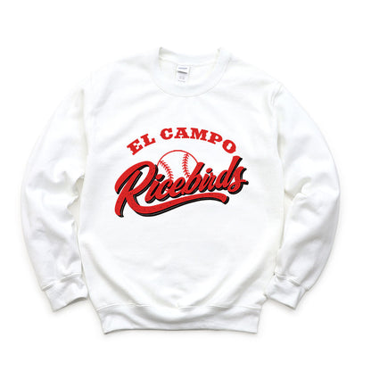 El Campo Ricebirds Script Baseball Sweatshirt or T-shirt