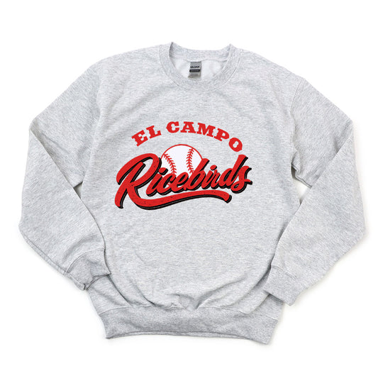 El Campo Ricebirds Script Baseball Sweatshirt or T-shirt