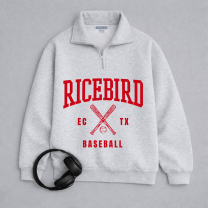 Ricebird Baseball EC TX Graphic Sweatshirt, Quarter Zip or T-Shirt