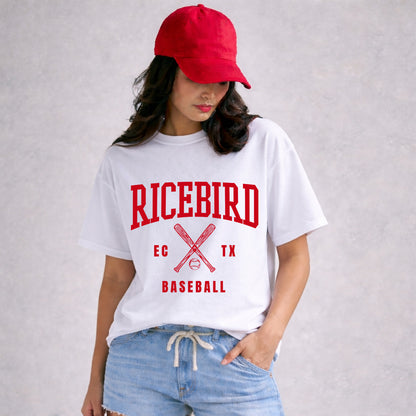 Ricebird Baseball EC TX Graphic Sweatshirt, Quarter Zip or T-Shirt