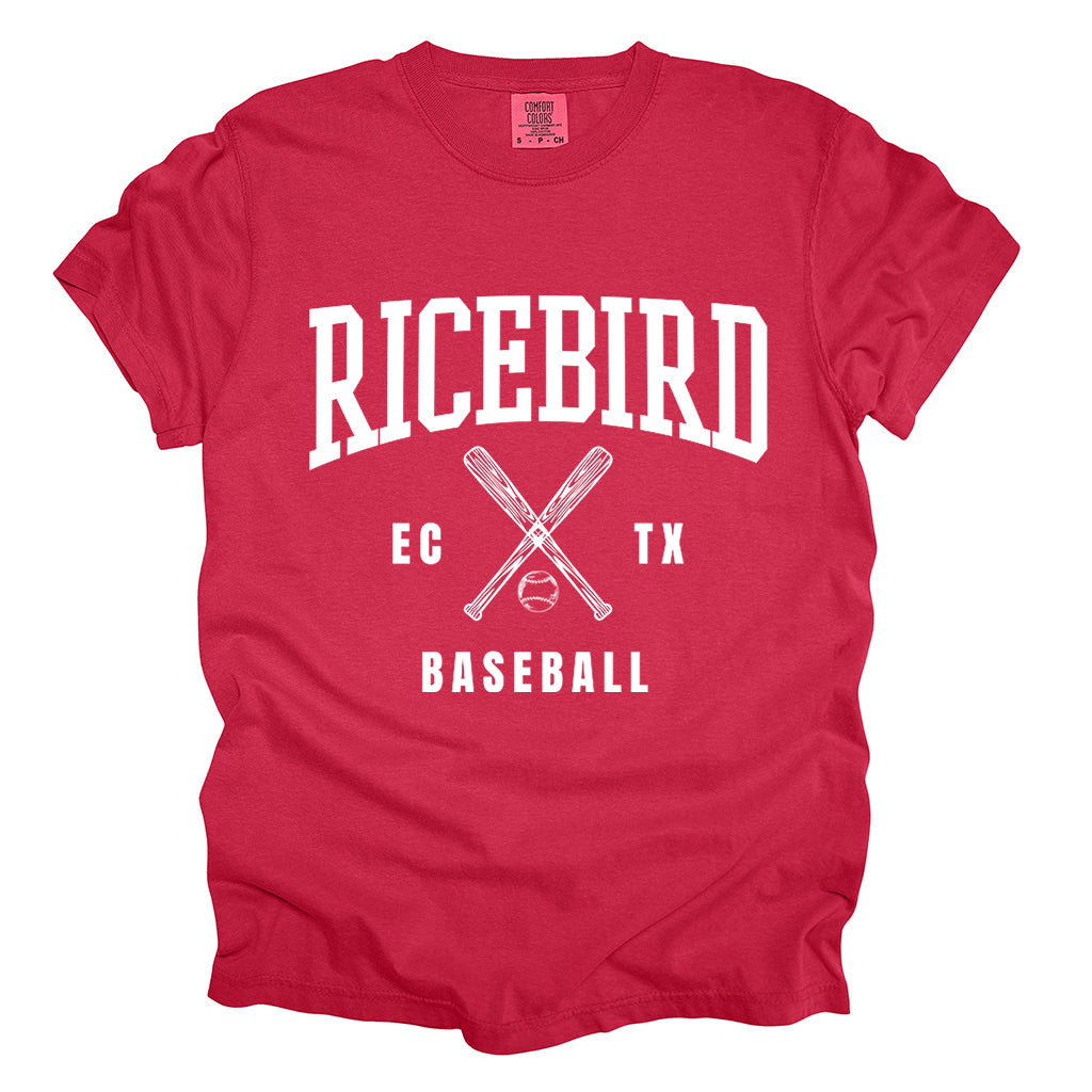 Ricebird Baseball EC TX Graphic Sweatshirt, Quarter Zip or T-Shirt