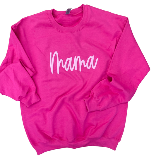 Adult Pink Puff Fleece Sweatshirt