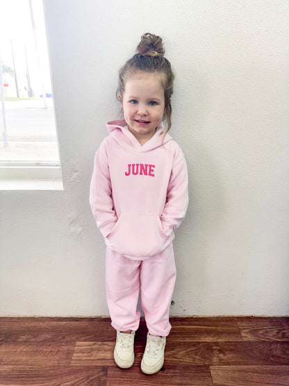 Personalized Toddler Fleece Hoodie & Jogger Set
