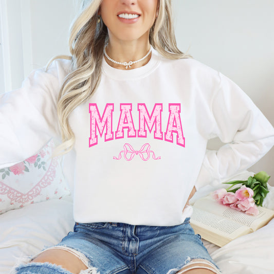 Coquette Mama Bow Sweatshirt