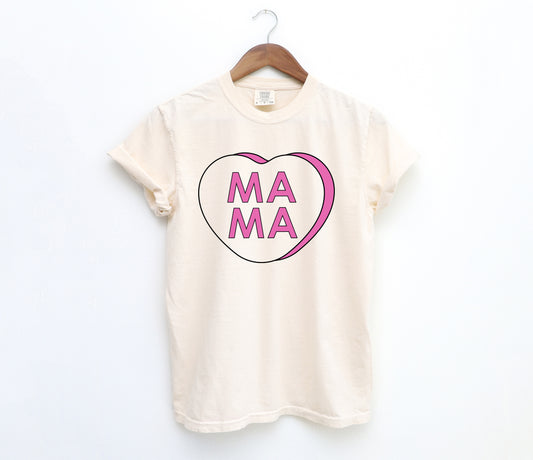 Mama Candy Heart Tshirt