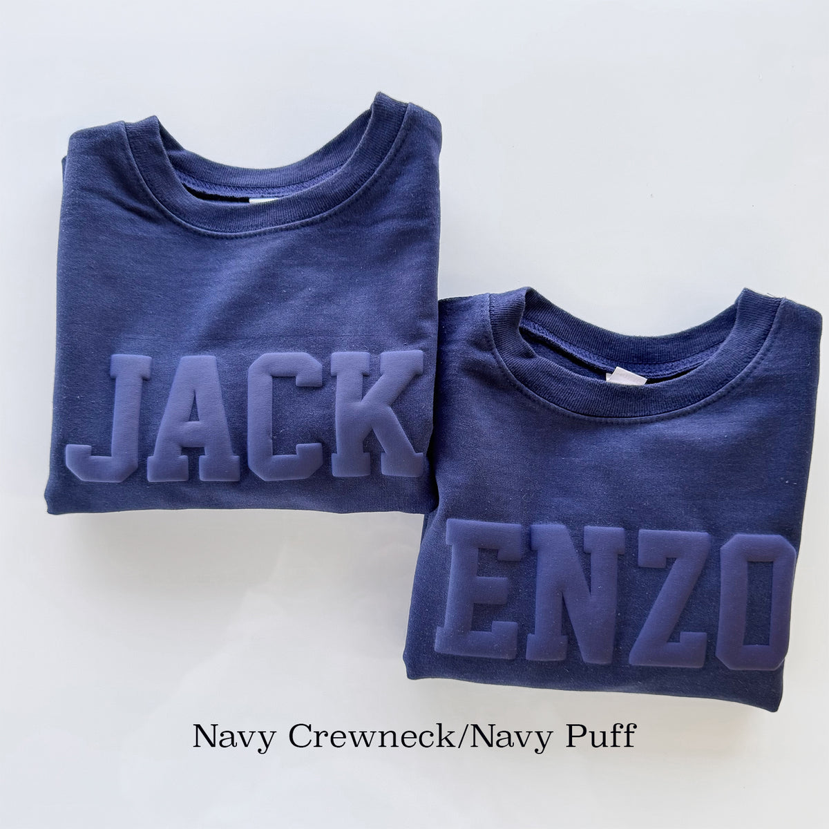 Custom Kids Puff Name Sweatshirt