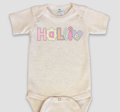 Bright Retro Alpha Name Top