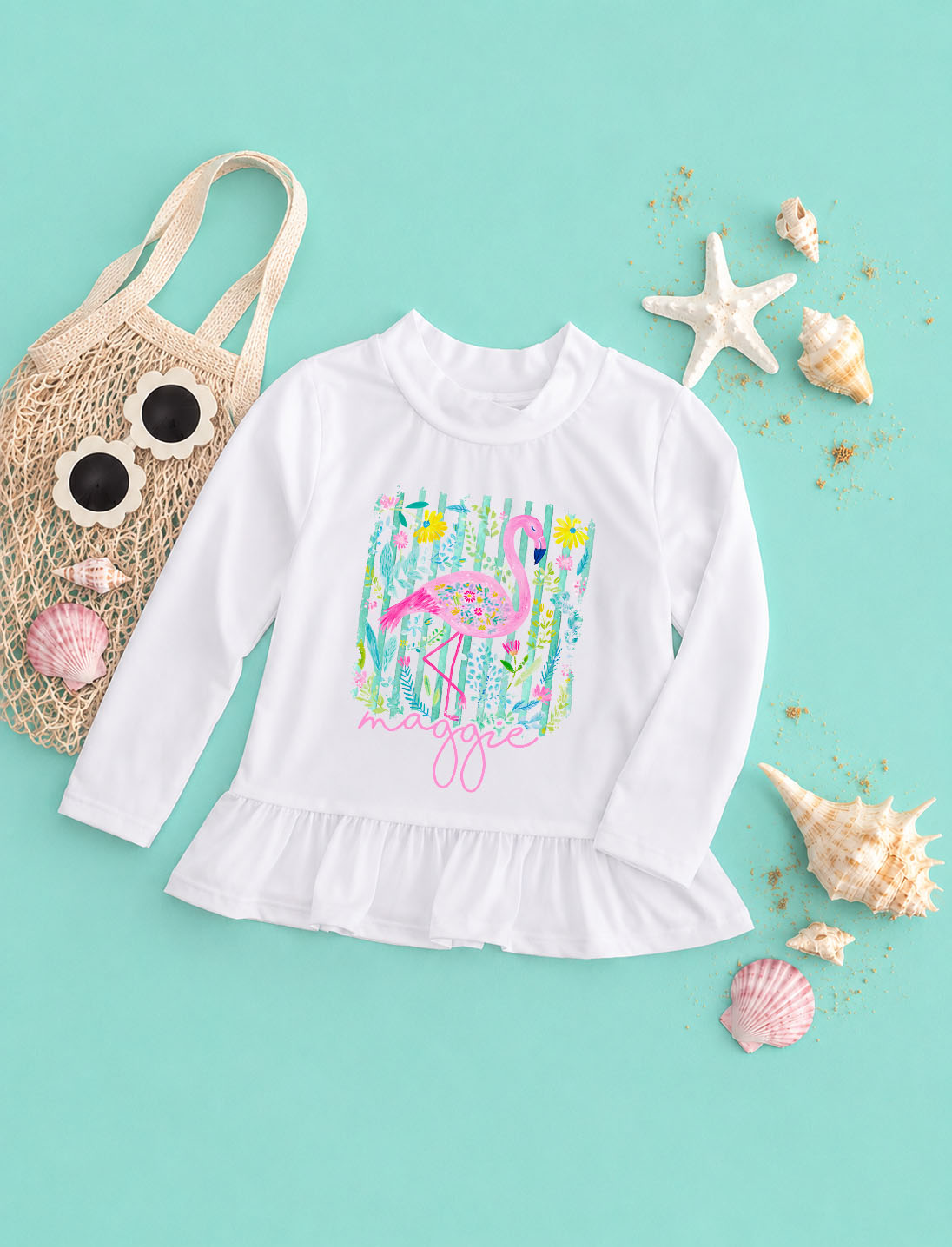 Coastal Aesthetic Rash Guard
