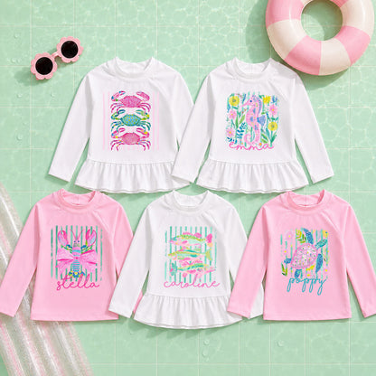 Coastal Aesthetic Rash Guard