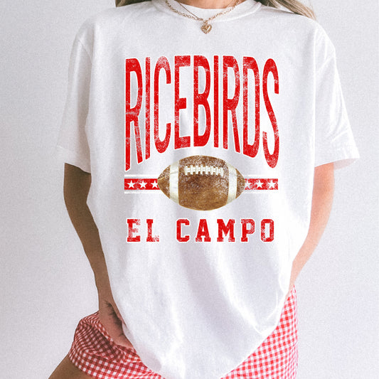 Ricebirds Football Tee