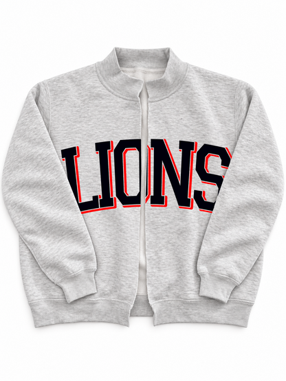 Custom Mock Neck Sweatshirt Cardigan