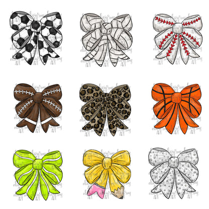 Personalized Bow Bag Tags