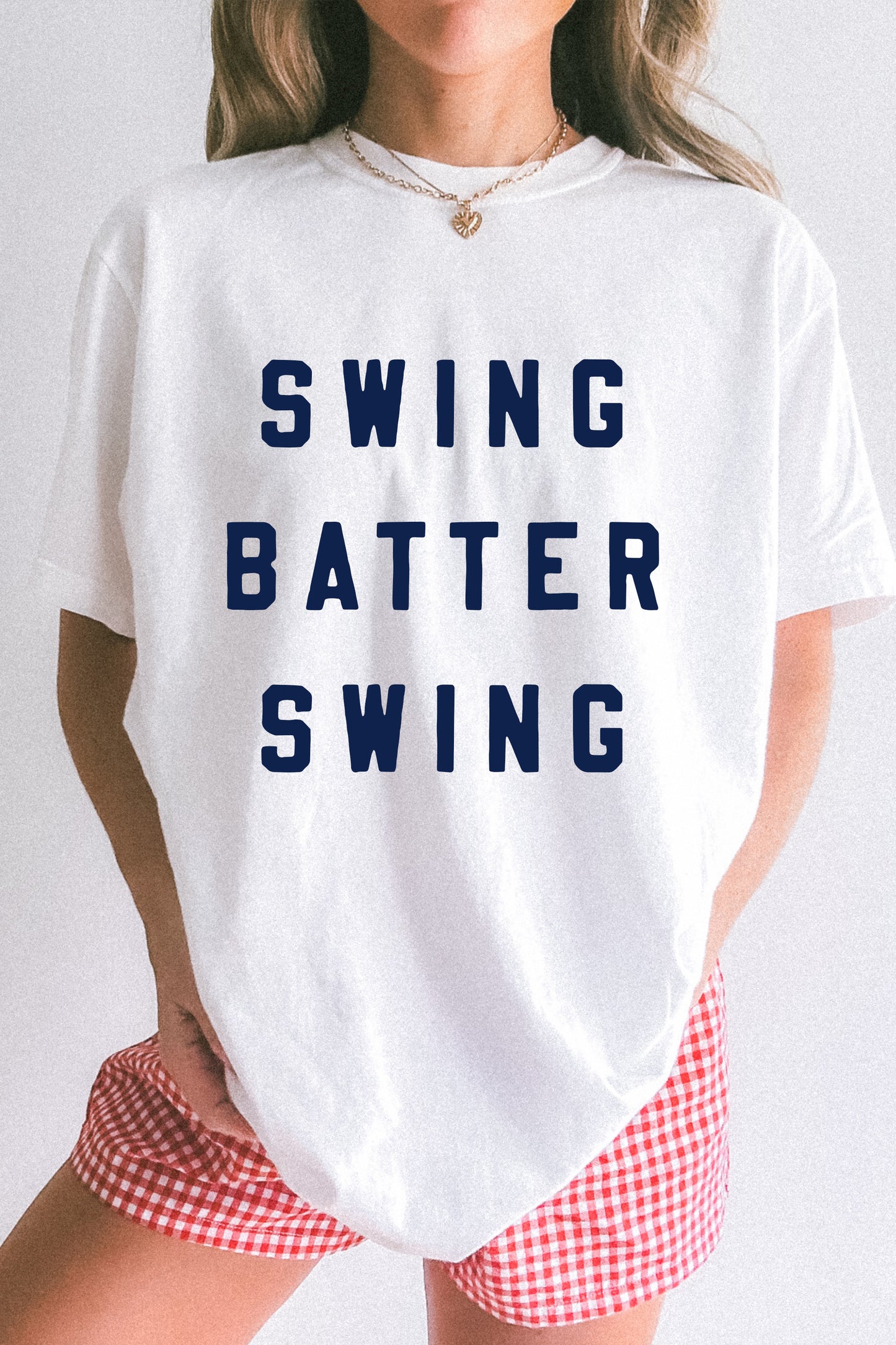 Swing Batter Swing Sweatshirt or T-Shirt - Any Color Font