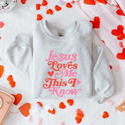 Jesus Loves Me This I Know Women's Graphic Tshirt or Sweater