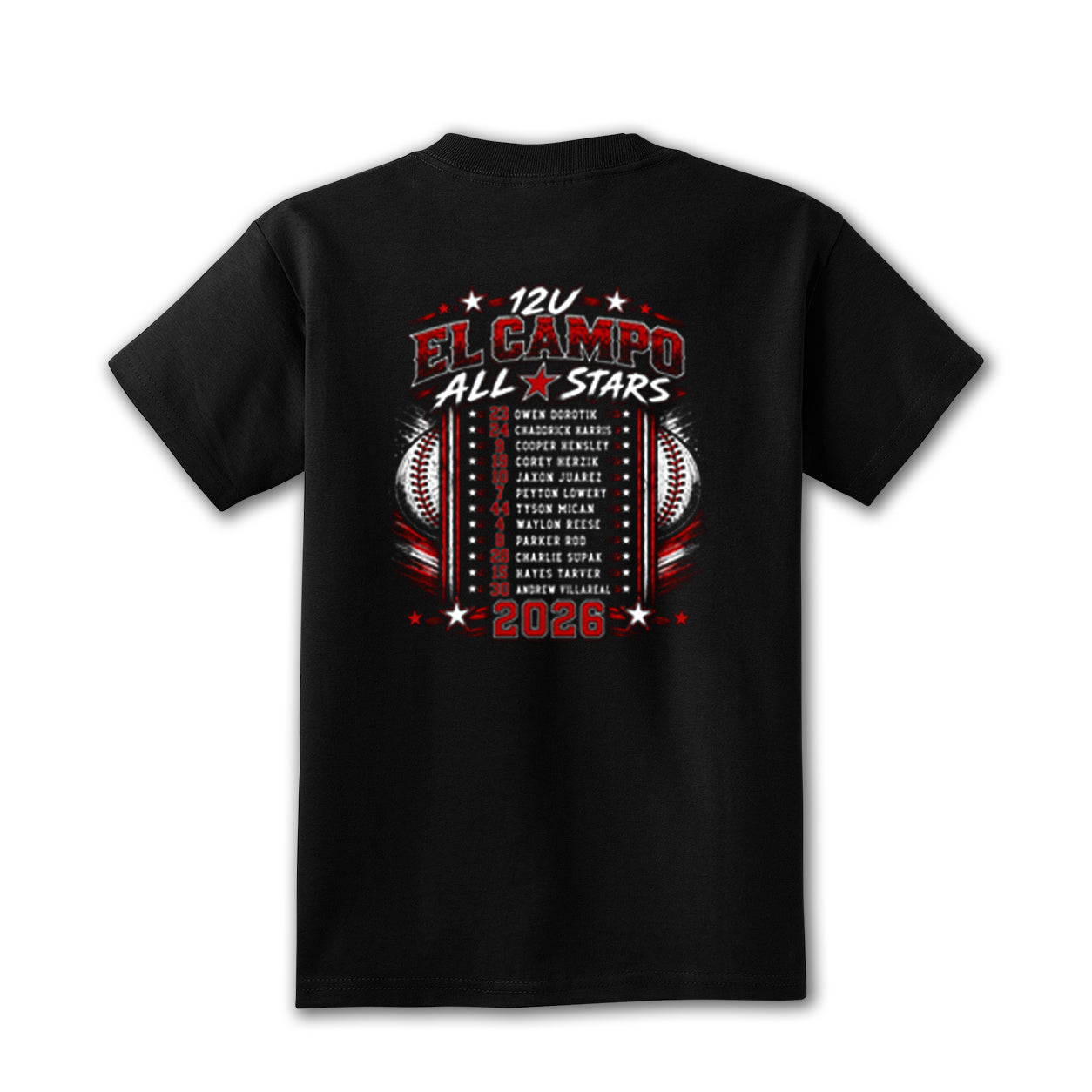 Toddler & Youth Cotton Roster Tee - 12U Boys