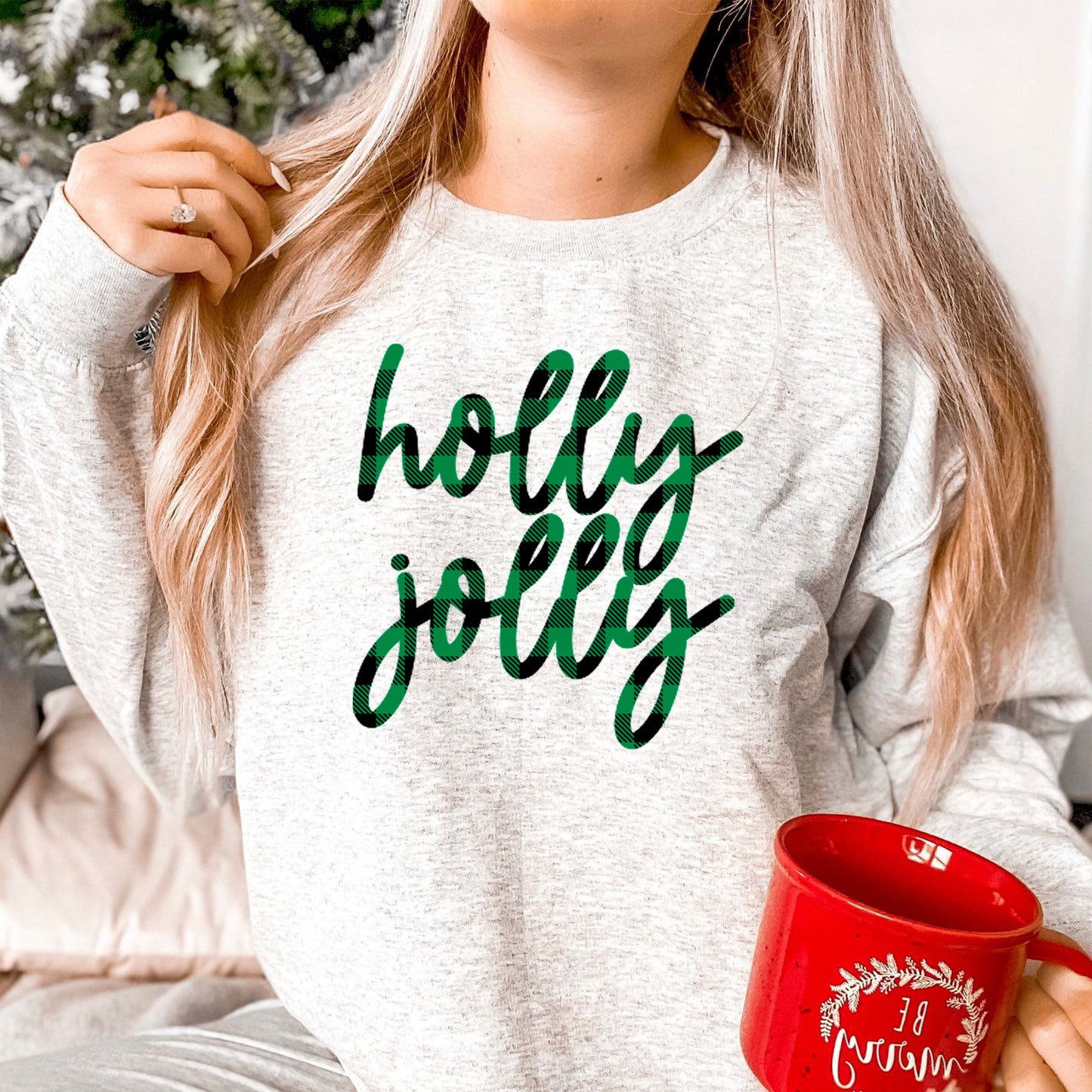 Holly Jolly Buffalo Plaid Sweatshirt