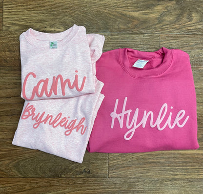 Heather Pink Puff Pullover