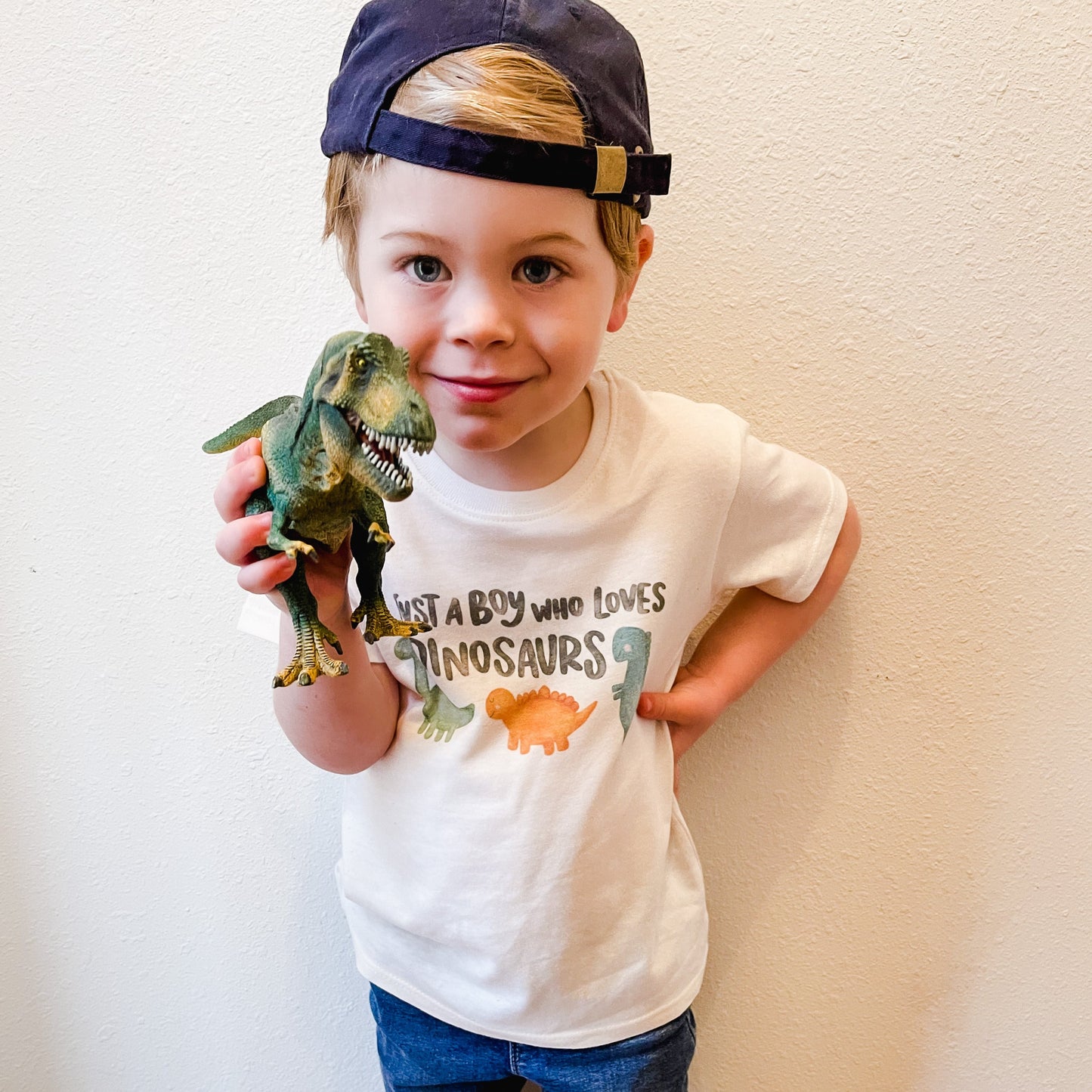 Just a Boy Who Loves Dinosaurs Tee