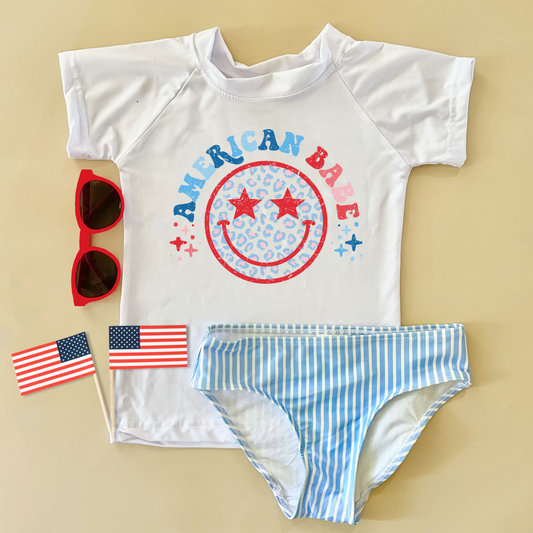 American Babe Short Sleeve Rash Guard