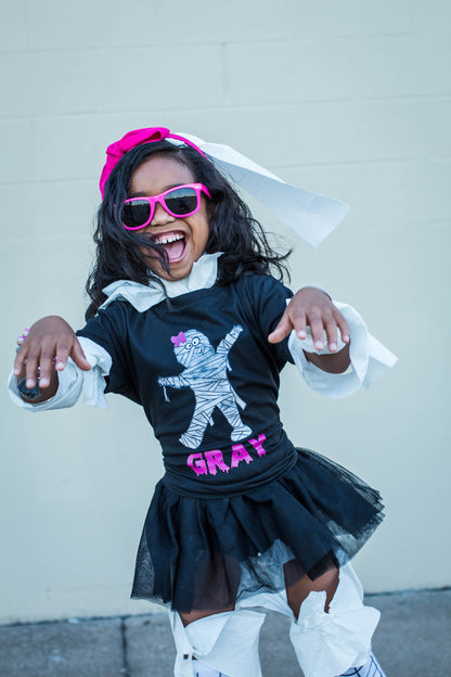 Girls Mummy Personalized Halloween Shirt