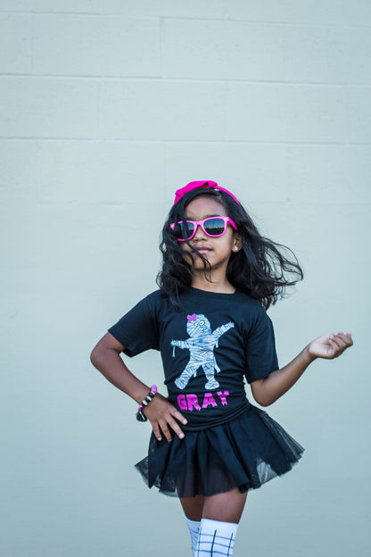 Girls Mummy Personalized Halloween Shirt