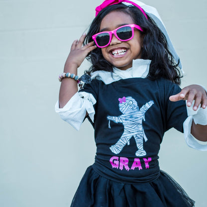 Girls Mummy Personalized Halloween Shirt