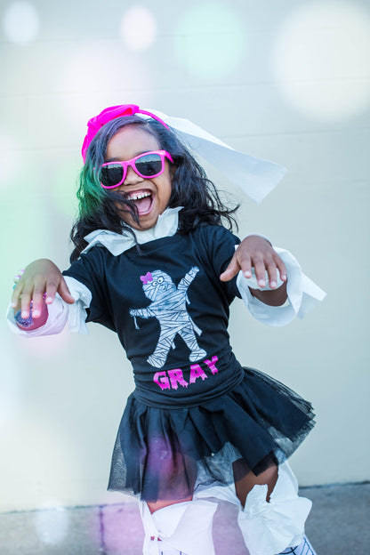 Girls Mummy Personalized Halloween Shirt