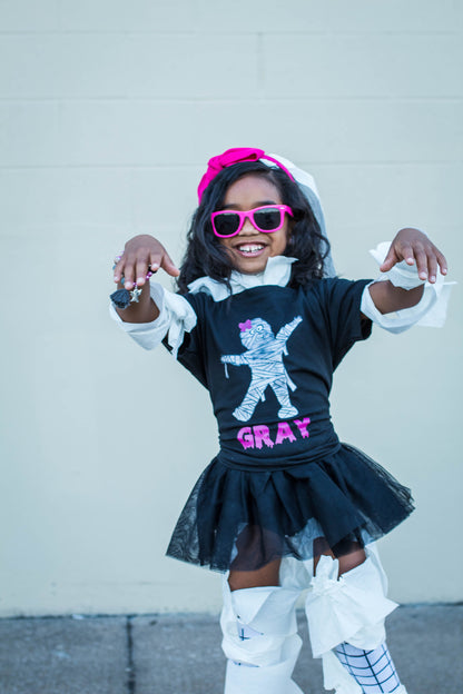 Girls Mummy Personalized Halloween Shirt