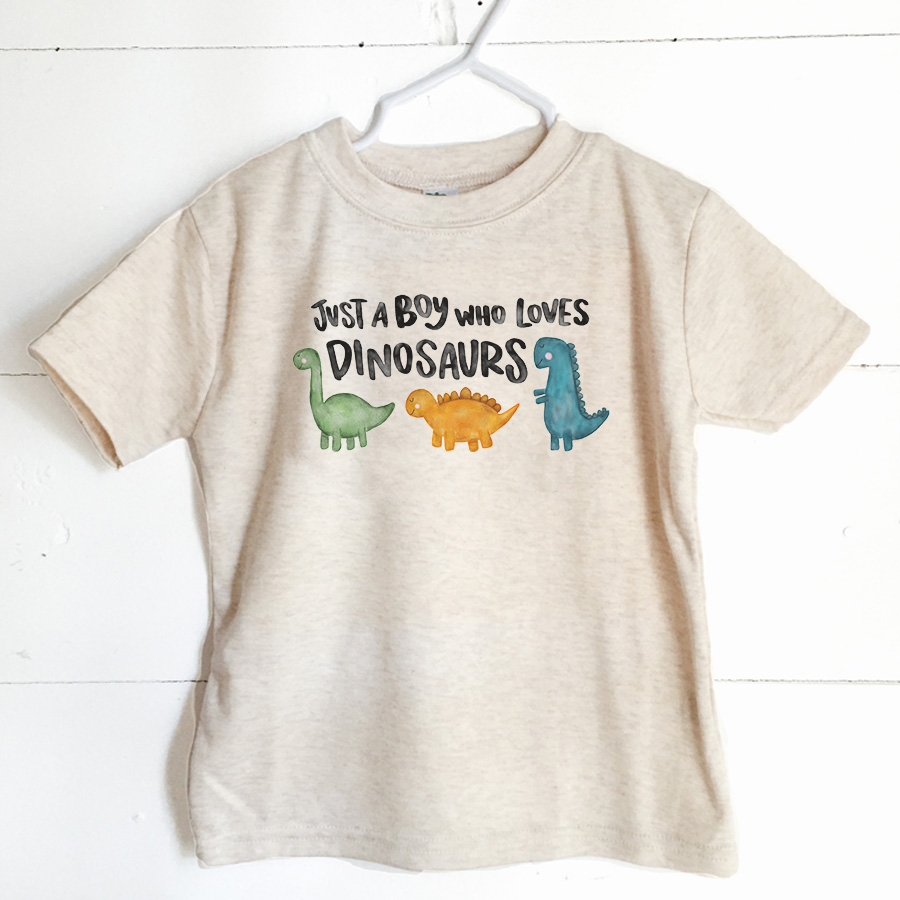 Just a Boy Who Loves Dinosaurs Tee