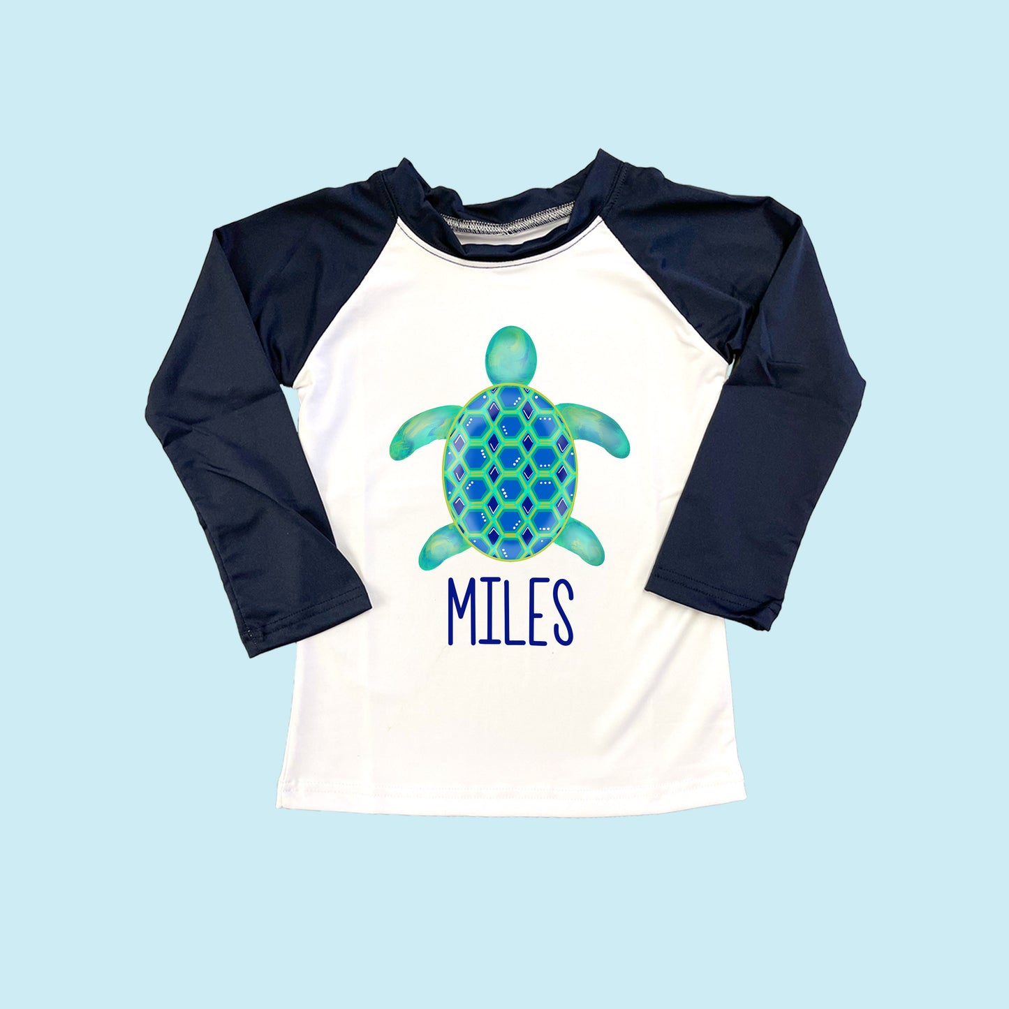 Sea Turtle Personalized Rash Guard